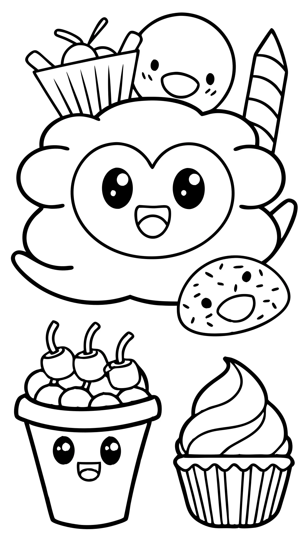 free printable food coloring pages